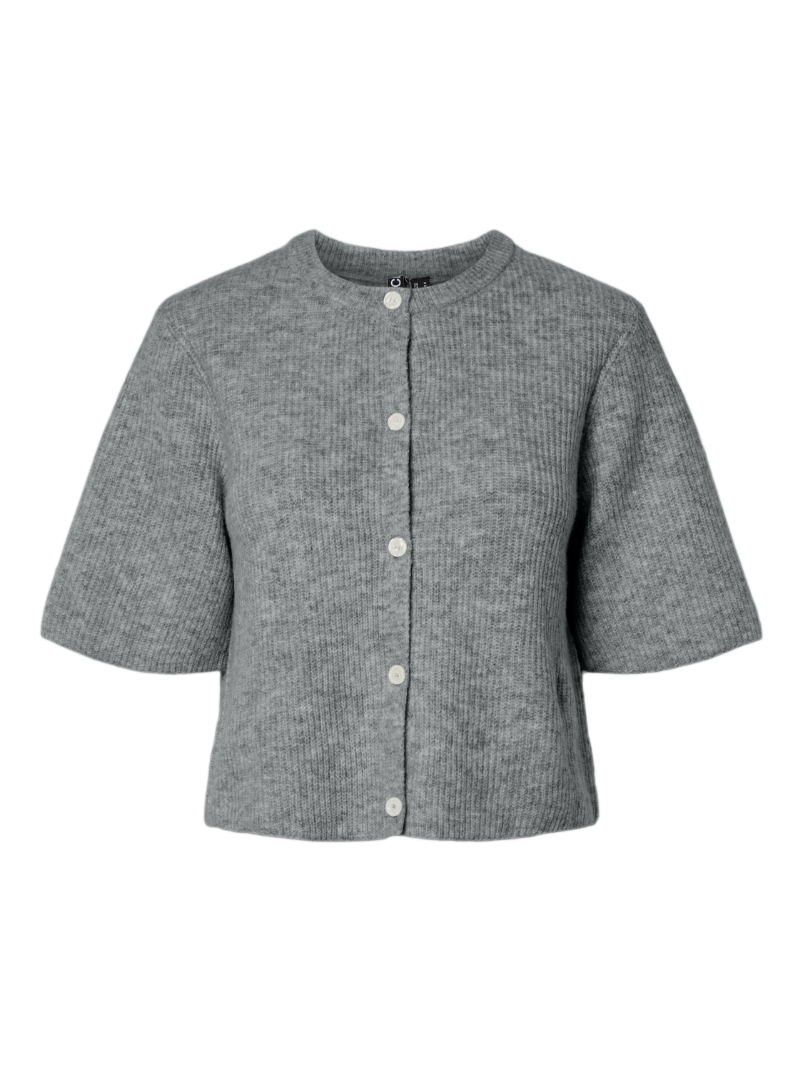 PCSILLY Knit Cardigan - Medium Grey Melange