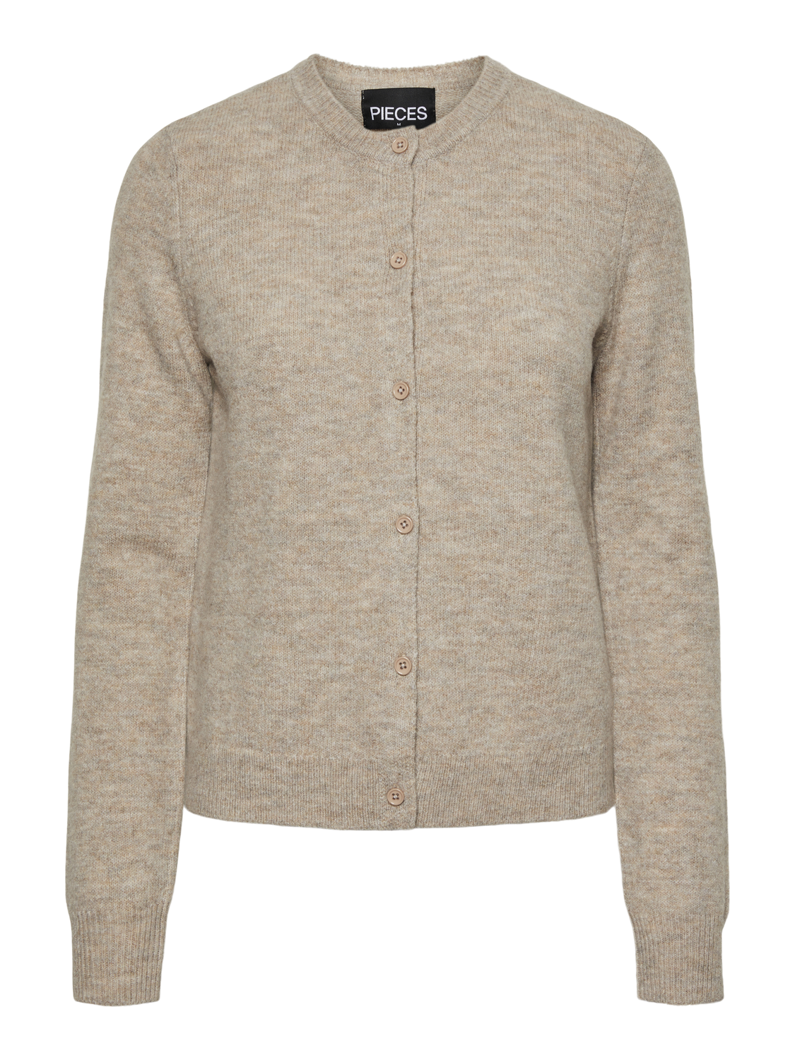 PCMALOU Knit Cardigan - Taupe Gray