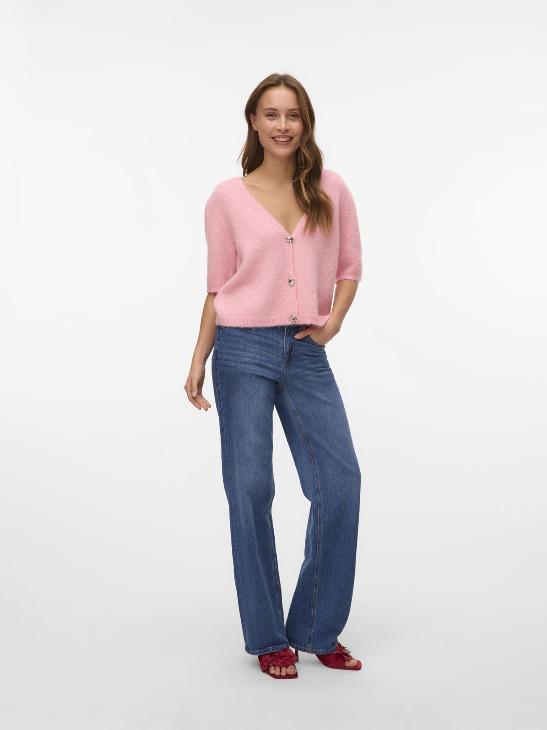 VMKAYSA Knit Cardigan - Pink Dogwood