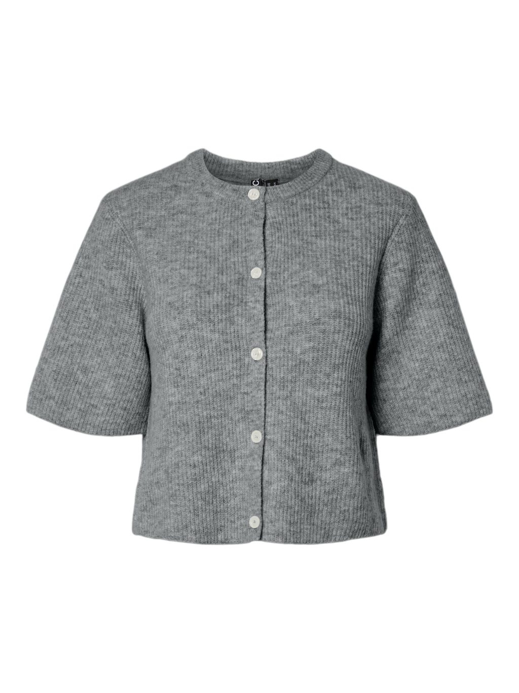 PCSILLY Knit Cardigan - Medium Grey Melange