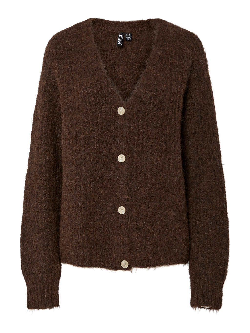 PCCLEO Knit Cardigan - Hot Fudge