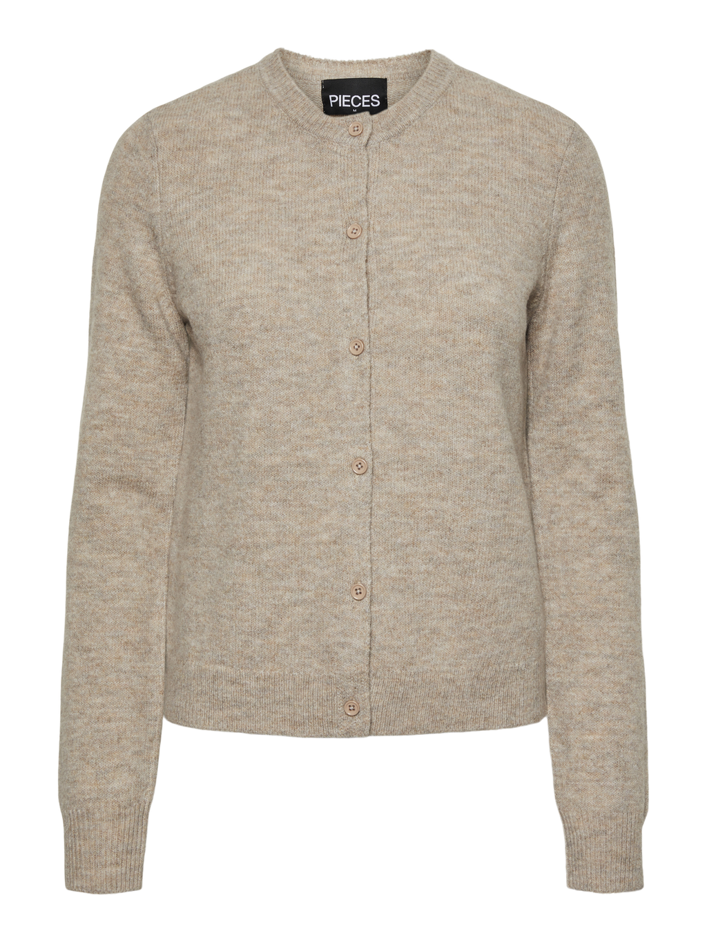 PCMALOU Knit Cardigan - Taupe Gray