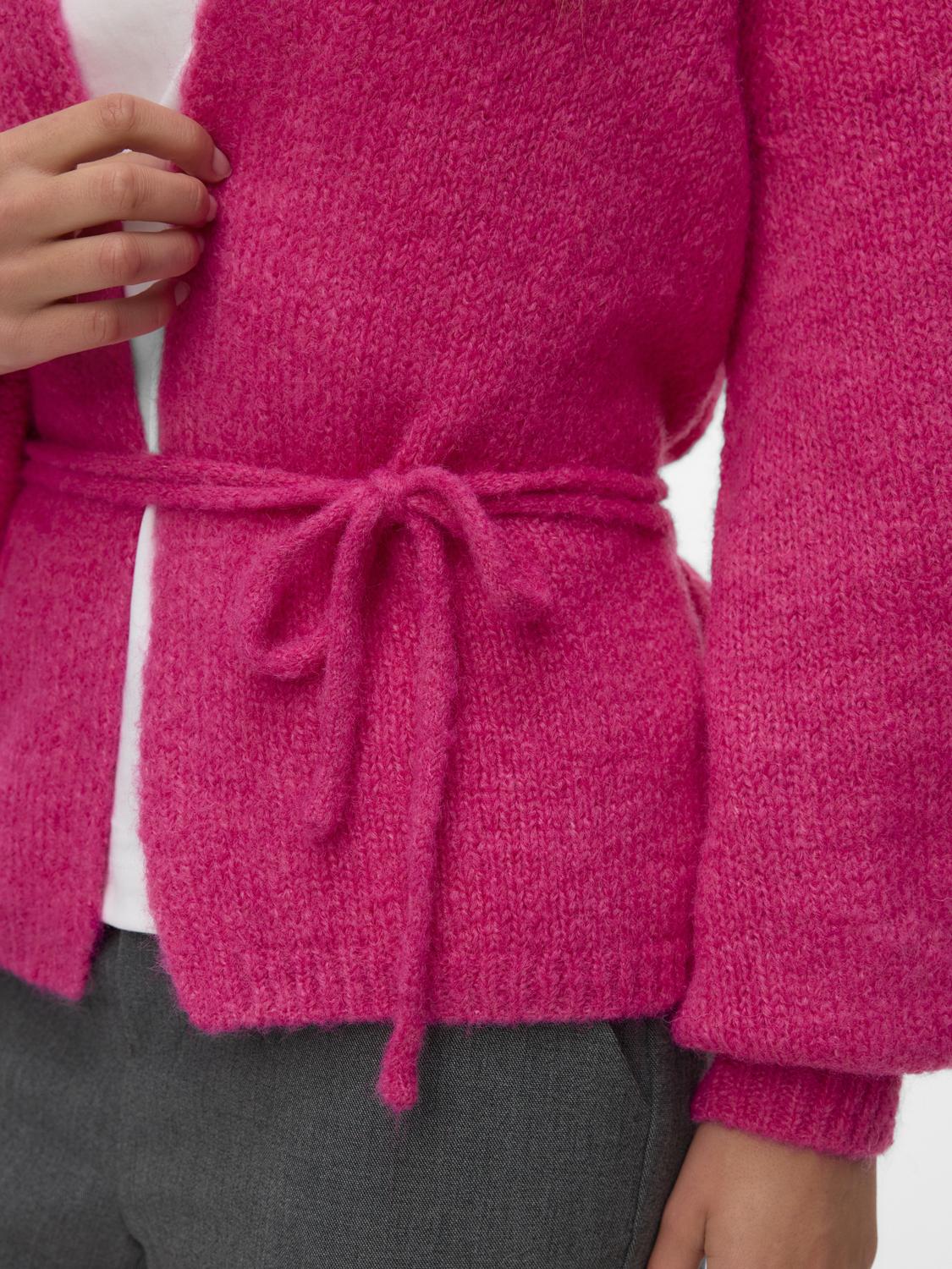 VMAGNES Knit Cardigan - Hot Pink