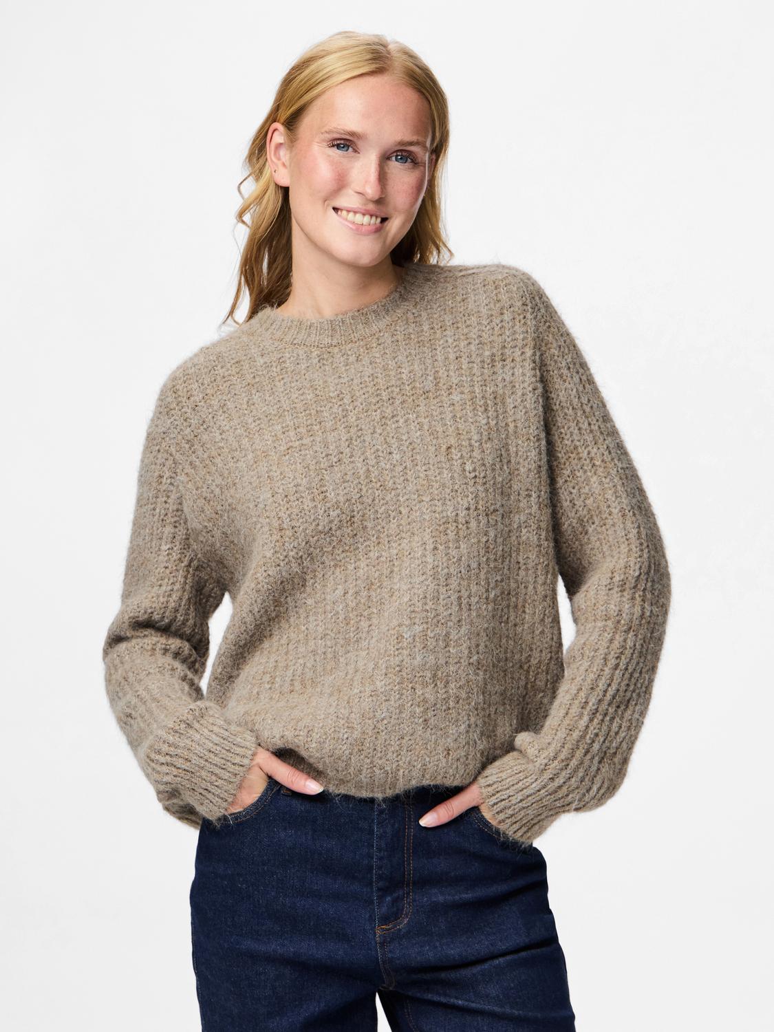 PCCLEO Pullover - Greige