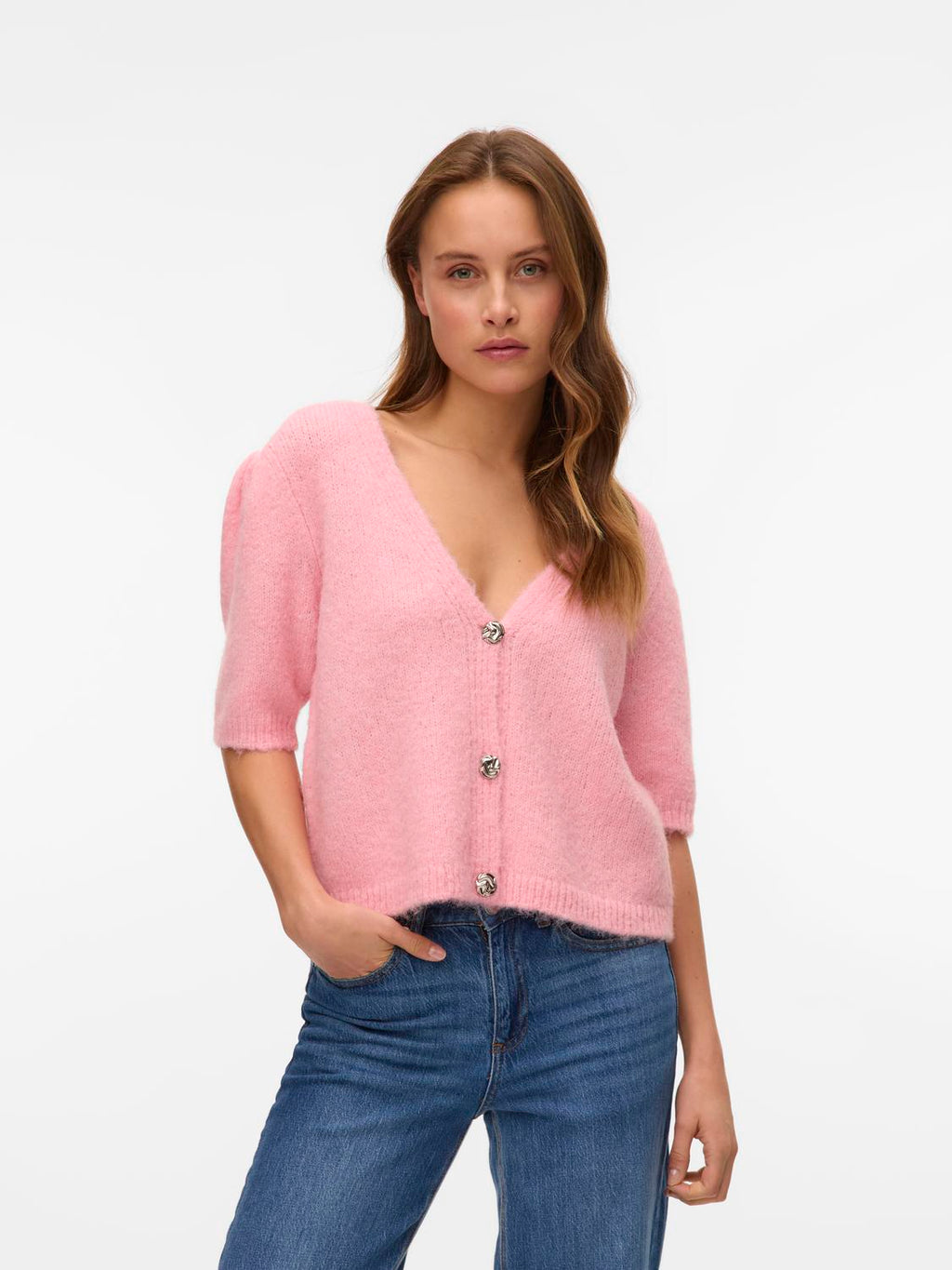 VMKAYSA Knit Cardigan - Pink Dogwood