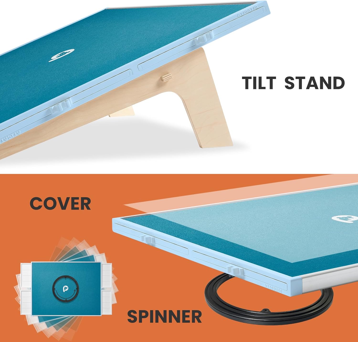 ALL4JIG 2-in-1 Tilting & Rotating Puzzle Board for Adults Gifts🎁Rotating Puzzle Board with Drawers and Cover