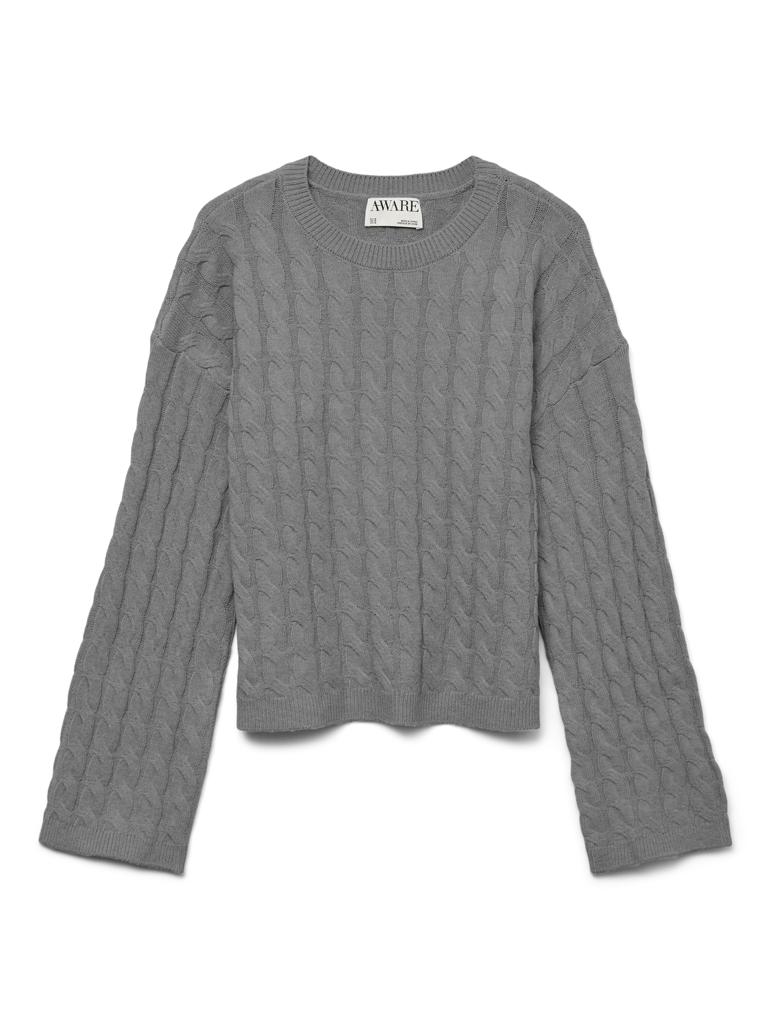 AWLORELLA Pullover - Medium Grey Melange