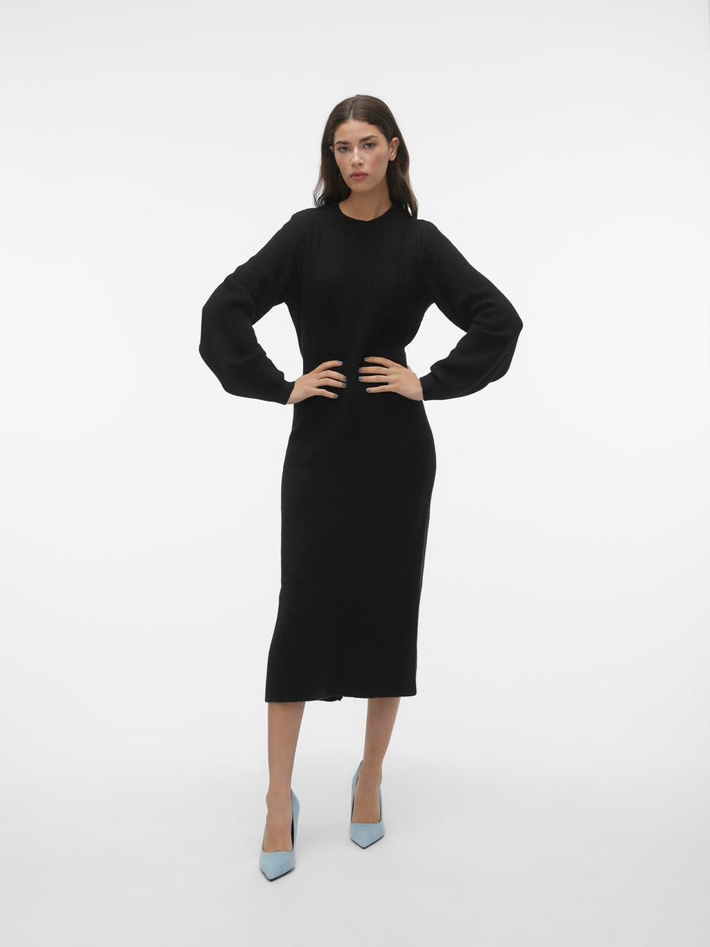 AWANGALINA Long Dress - Black