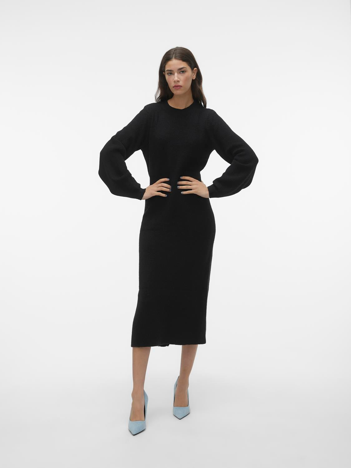 AWANGALINA Long Dress - Black