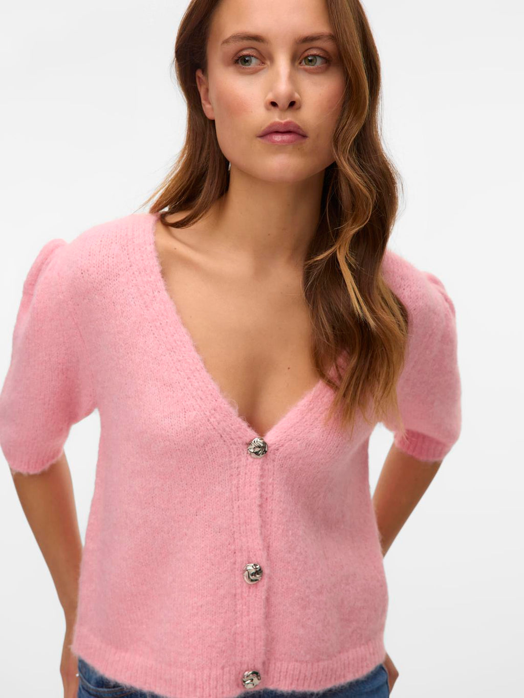 VMKAYSA Knit Cardigan - Pink Dogwood