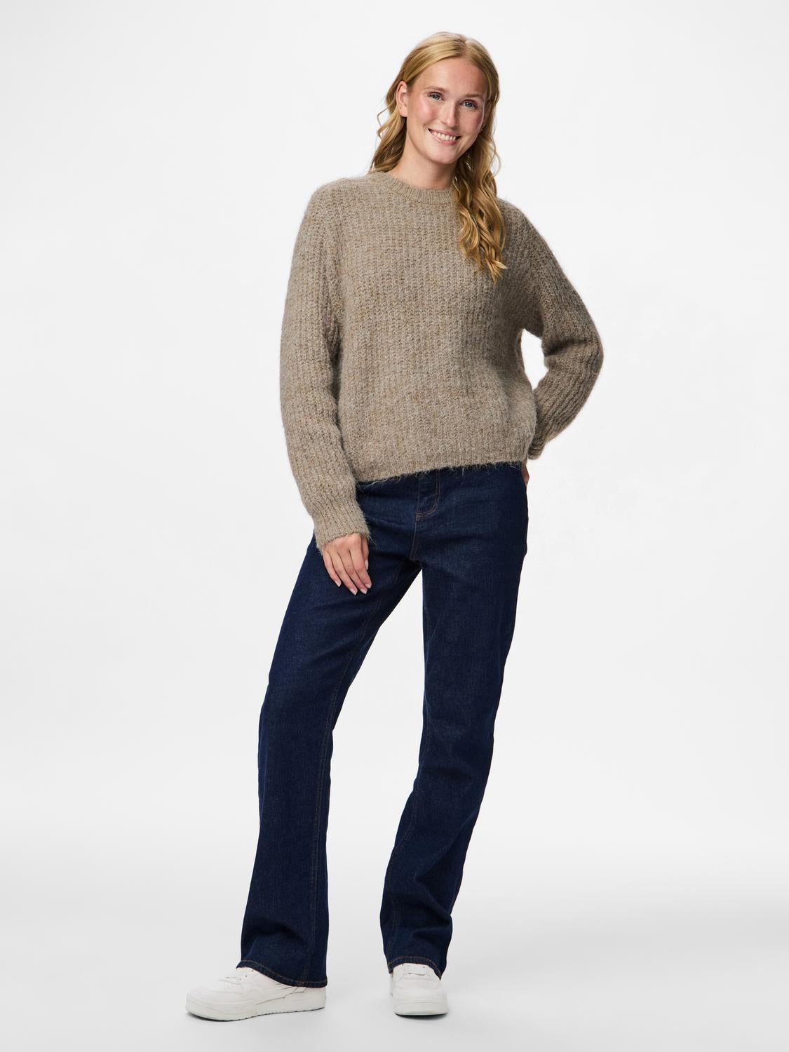 PCCLEO Pullover - Greige