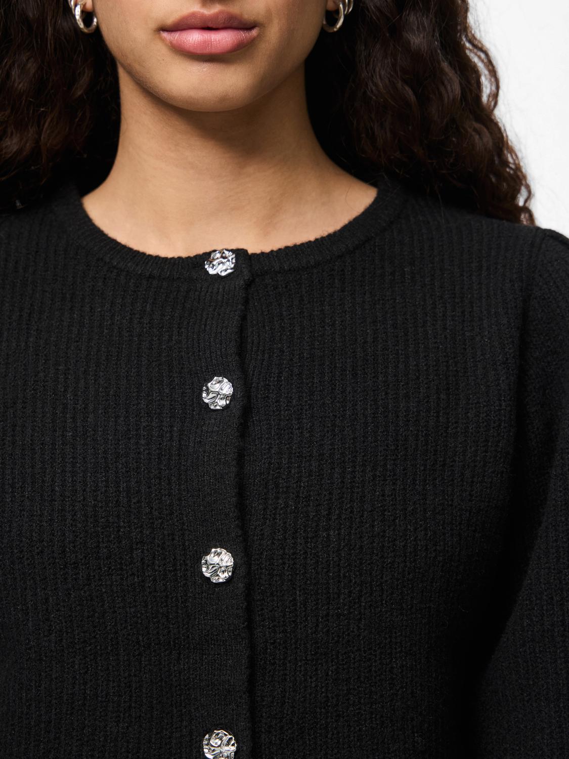 PCANNIE Knit Cardigan - Black