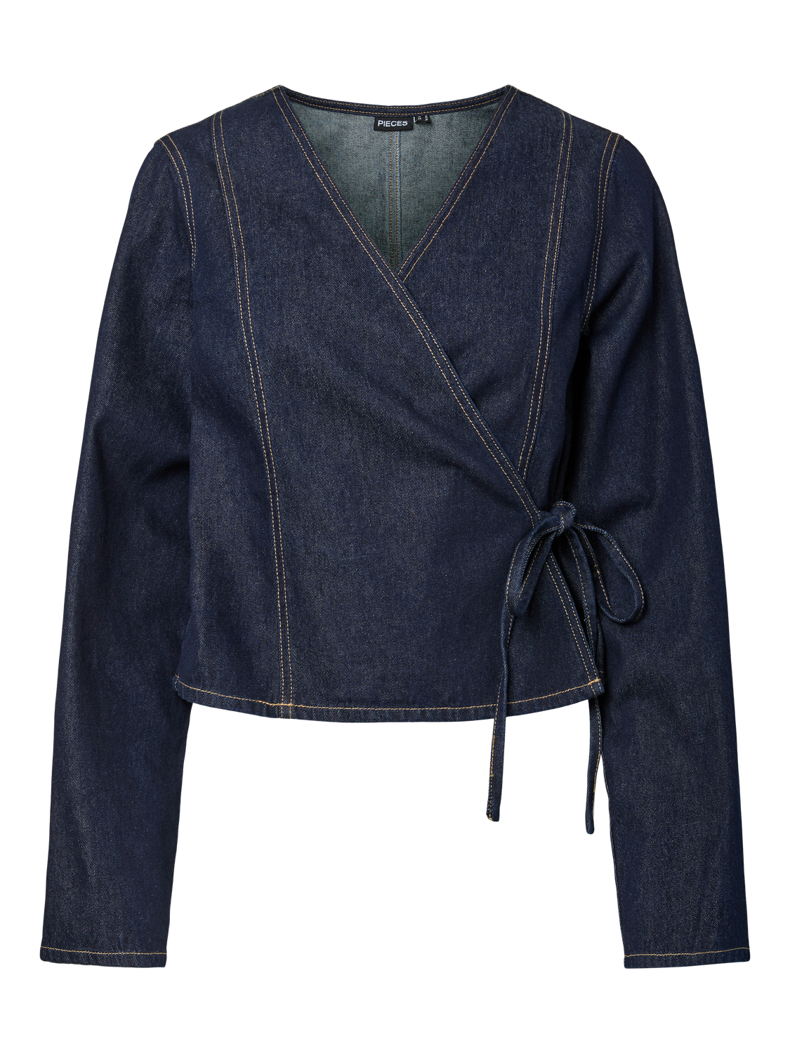 PCFENNA Denim Shirt - Dark Blue Denim