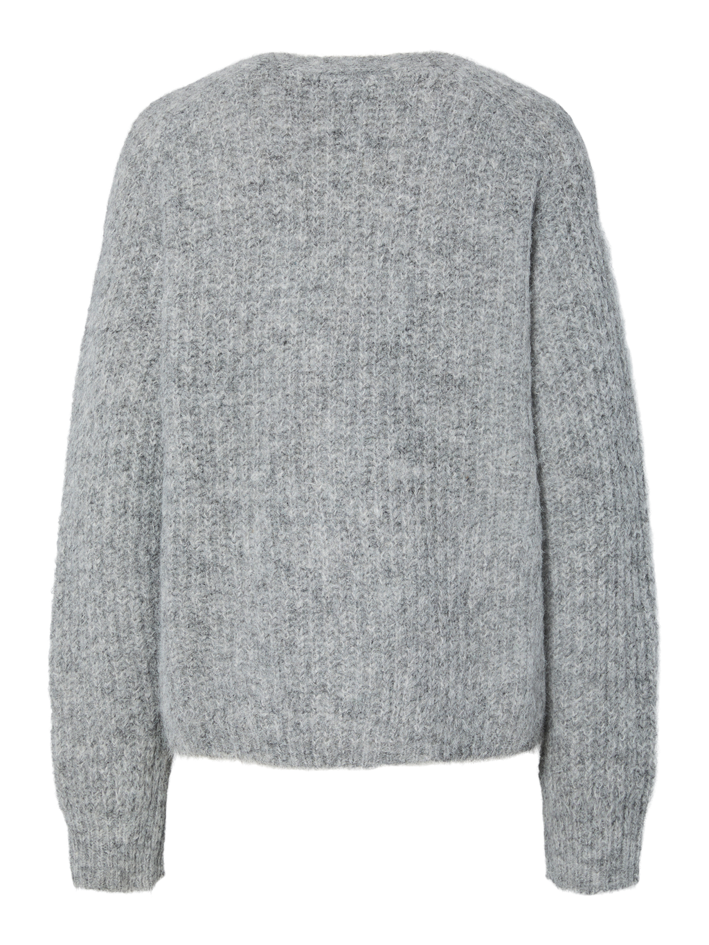 PCCLEO Knit Cardigan - Medium Grey Melange