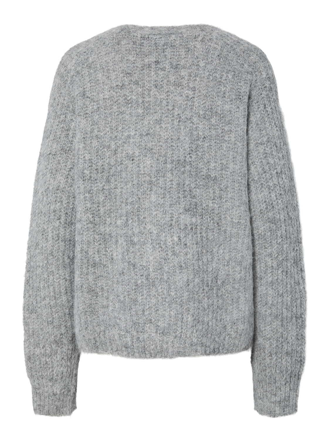 PCCLEO Knit Cardigan - Medium Grey Melange