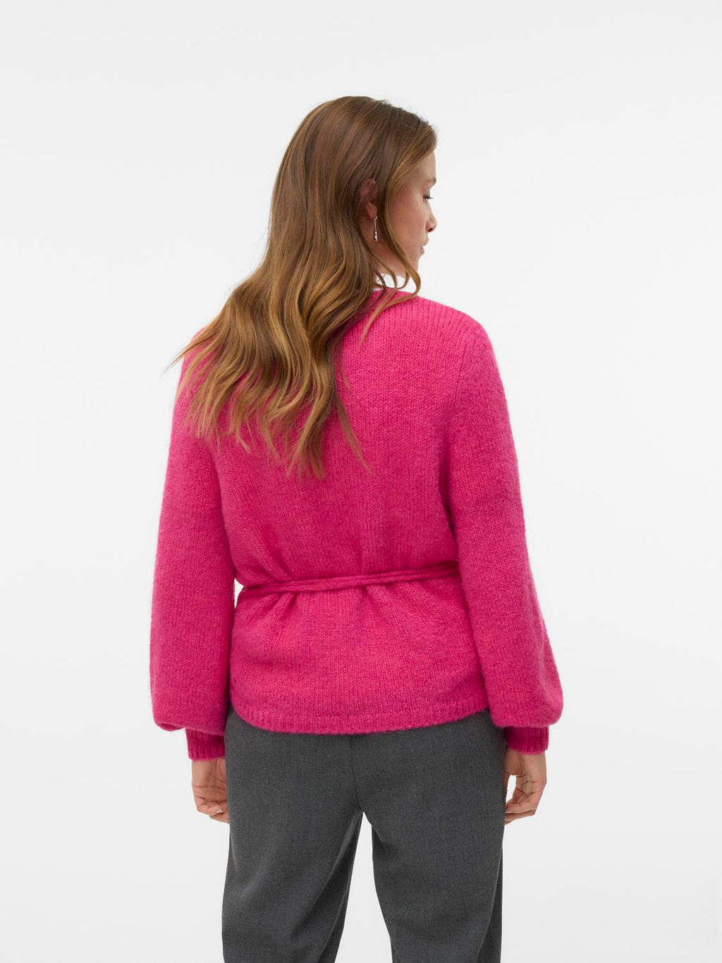 VMAGNES Knit Cardigan - Hot Pink